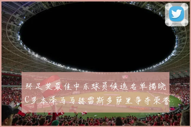 环足奖最佳中东球员候选名单揭晓C罗本泽马马赫雷斯多萨里争夺荣誉