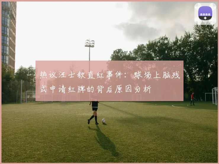 热议汪士钦直红事件：球场上脑残式申请红牌的背后原因分析